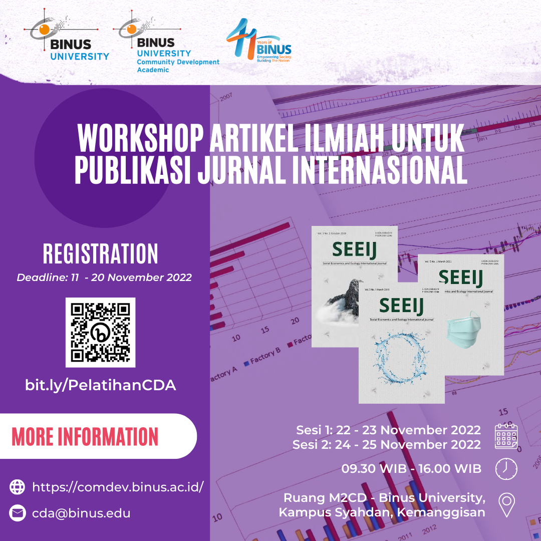 Workshop Artikel Ilmiah Untuk Publikasi Jurnal Internasional | Event ...